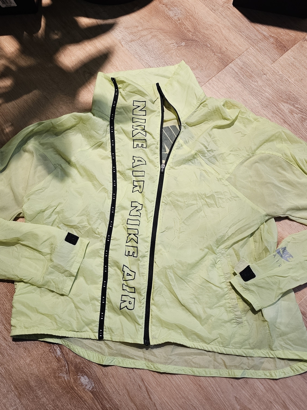 Nike Air Pale Lime Green Windbreaker Jacket